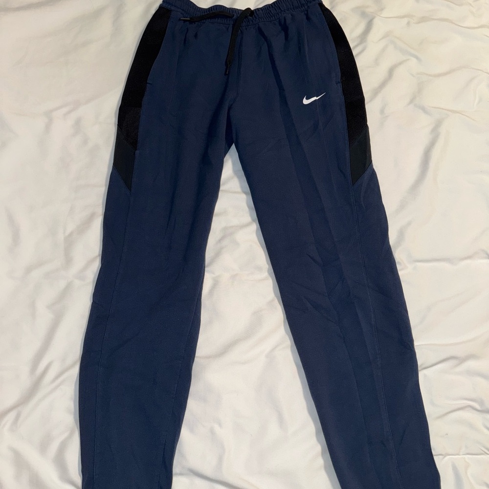 Nike Blue Sweat Pants with Black Accents